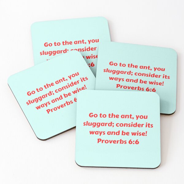 Item preview, Bible Verse Proverbs 6:6 designed and sold by Prayingwarrior.