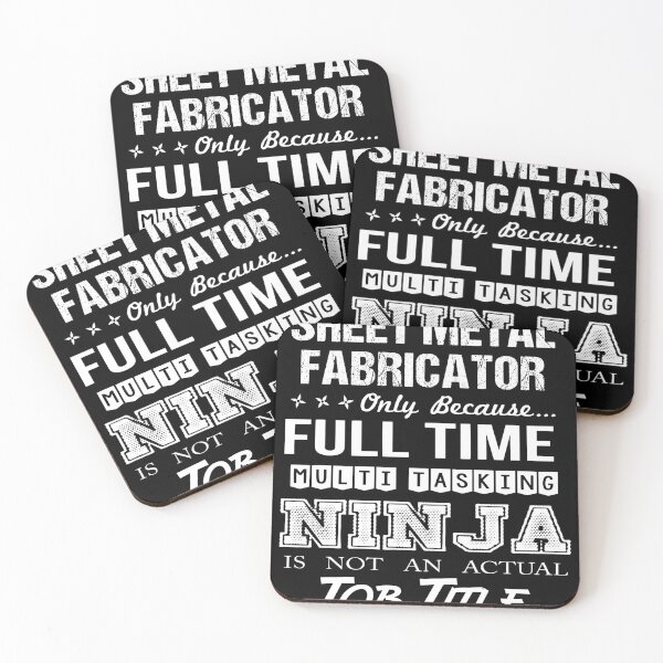 Item preview, Sheet Metal Fabricator T Shirt - Multitasking Ninja Job Gift Item Tee designed and sold by zerniakcor.