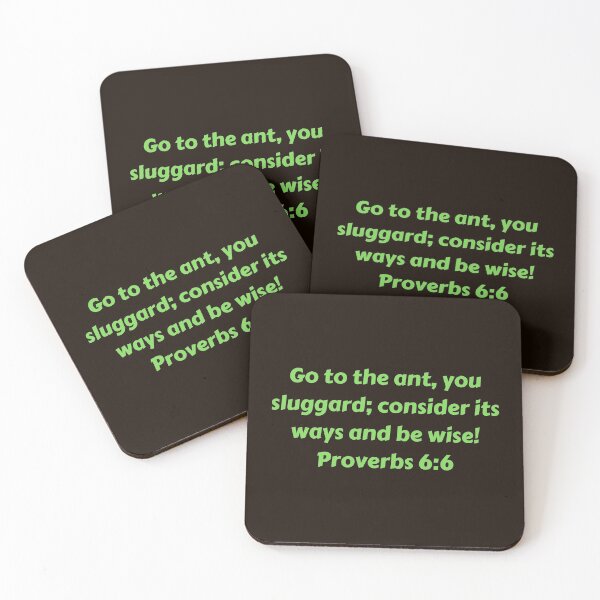 Item preview, Bible Verse Proverbs 6:6 designed and sold by Prayingwarrior.