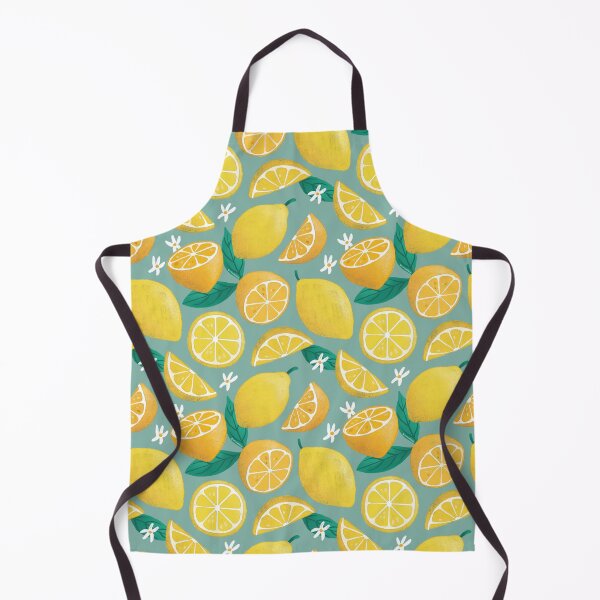 Item preview, Zesty Lemons Pattern - Teal Background designed and sold by CircusCreative.