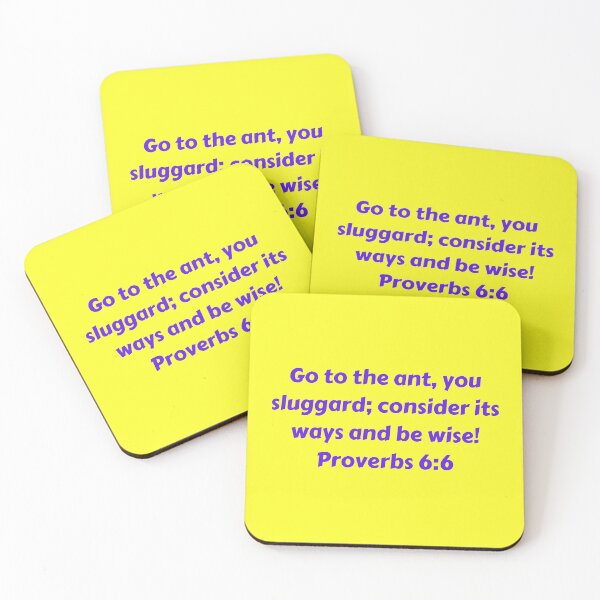 Item preview, Bible Verse Proverbs 6:6 designed and sold by Prayingwarrior.