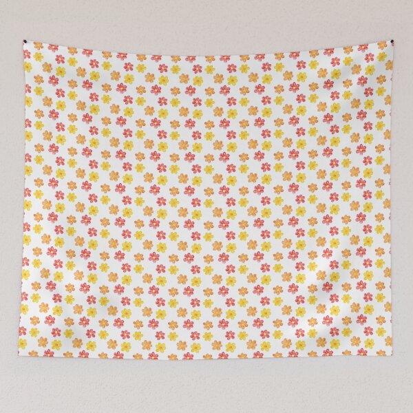 Item preview, Orange, yellow and red Daisy flowers handmade in watercolor paint  designed and sold by Gainor Andrews.