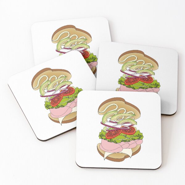Item preview, Sandwich Illustration with Outline designed and sold by WilliamsonDsgn.
