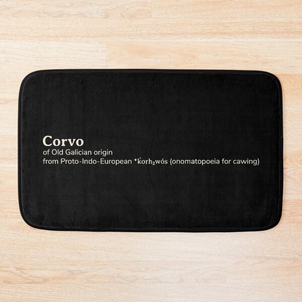 Item preview, Corvo name etymology designed and sold by YourNameStory.