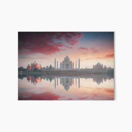 Beautiful Taj Mahal Art Board Print