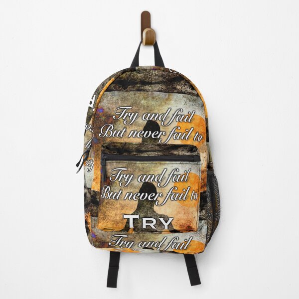 Item preview, try and fail but never fail to try designed and sold by wonderisland.