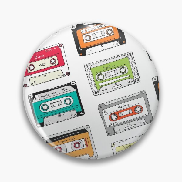 Item preview, Seamless Pattern Plastic Cassette Audio Tape with Different Music designed and sold by Peekonet.