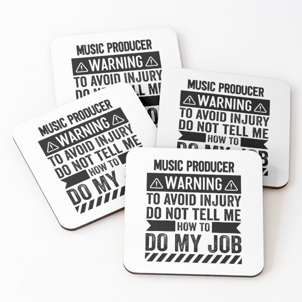 Item preview, Music Producer Warning designed and sold by wittyshop.