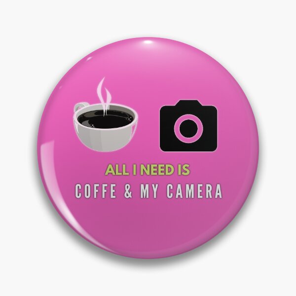 Item preview, All I Need Is Coffee & My Camera. Coffee & Camera Lovers Design. designed and sold by SuvrasaiMerch.