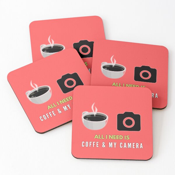 Item preview, All I Need Is Coffee & My Camera. Coffee & Camera Lovers Design. designed and sold by SuvrasaiMerch.