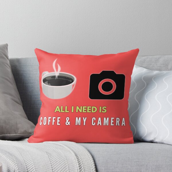Item preview, All I Need Is Coffee & My Camera. Coffee & Camera Lovers Design. designed and sold by SuvrasaiMerch.