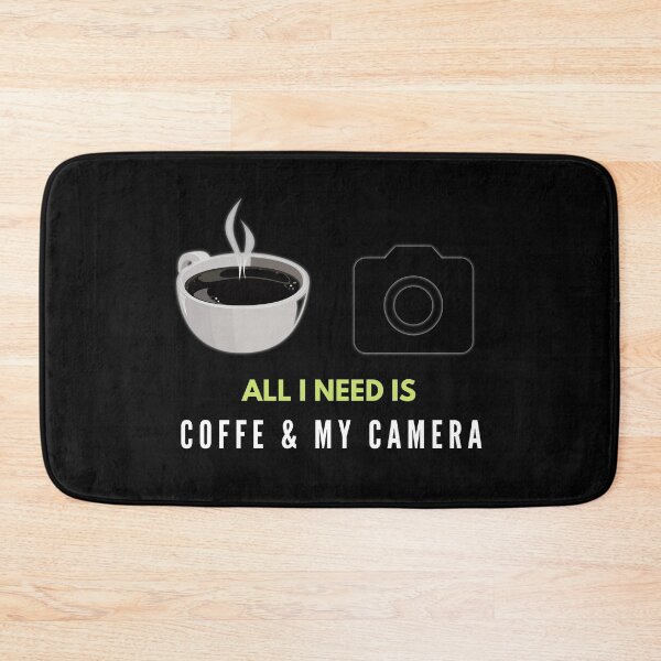 Item preview, All I Need Is Coffee & My Camera. Coffee & Camera Lovers Design. designed and sold by SuvrasaiMerch.