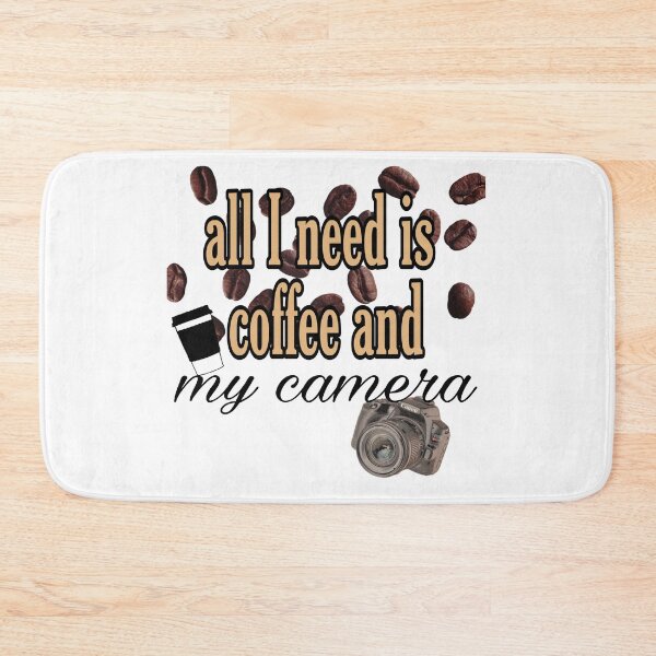 Item preview, all i need is coffee and my camera , coffee lover, gift for photographer  designed and sold by FACELESS MONKEY.