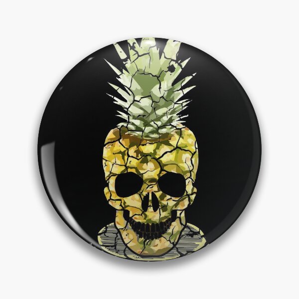 Item preview, Hawaiian Pineapple Skull  designed and sold by Mrpotts73.