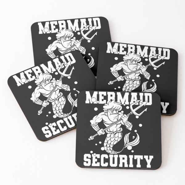 Item preview, Funny Merman Mermaid Security Swimming Beach designed and sold by thomash2.