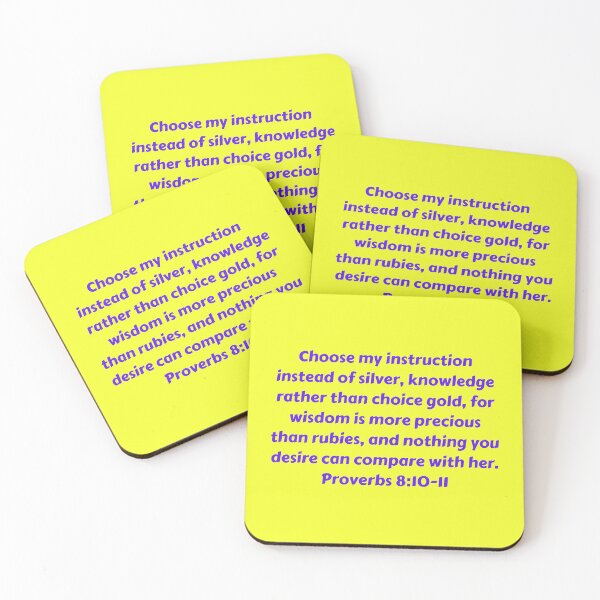 Item preview, Bible Verse Proverbs 8:10-11 designed and sold by Prayingwarrior.