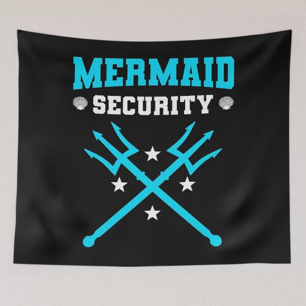 Item preview, Funny Merman Mermaid Security Swimming Beach designed and sold by thomash2.