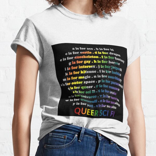Queer Sci Fi - A is For Ace - Black Classic T-Shirt