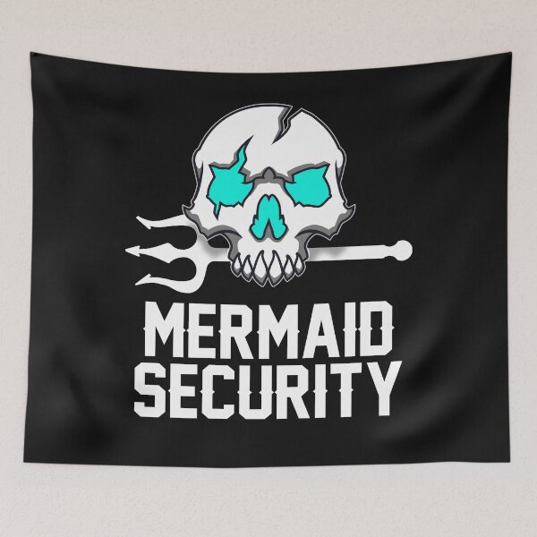 Item preview, Funny Merman Mermaid Security Swimming Beach designed and sold by thomash2.