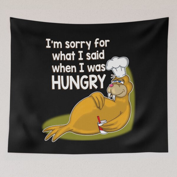 Item preview, I'm Sorry For What I Said When I Was Hungry Seal designed and sold by tbauernhoferbiz.