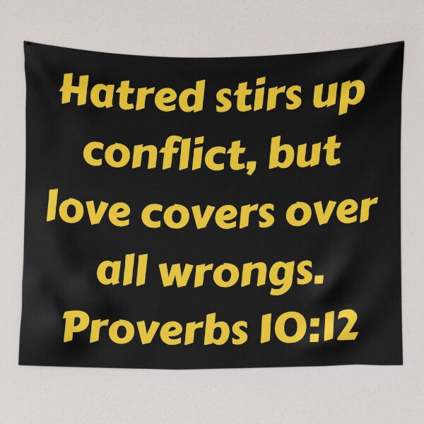 Item preview, Bible Verse Proverbs 10:12 designed and sold by Prayingwarrior.