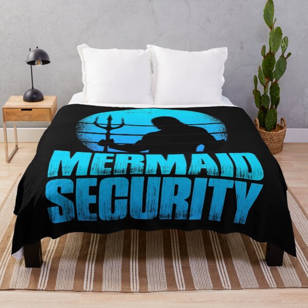Item preview, Funny Merman Mermaid Security Swimming Beach designed and sold by thomash2.
