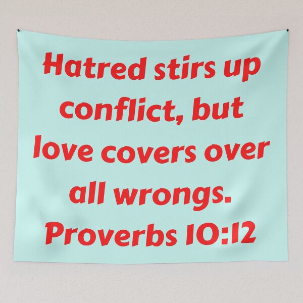 Item preview, Bible Verse Proverbs 10:12 designed and sold by Prayingwarrior.
