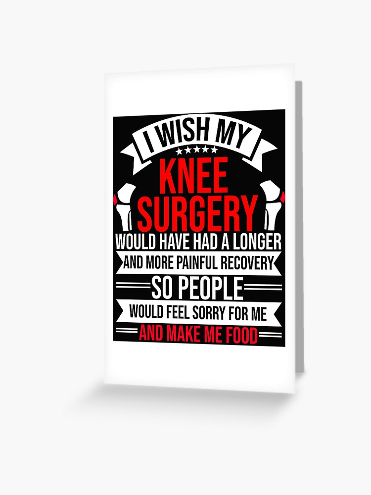Funny Knee Surgery Get Well Card - "Take It Nice And Knee-sy" - Humorous Orthopedic Recovery Greeting For Knee Replacement Card - Joint Surgery, Hospital Recovery Gift - Hospital & Rehab Gift - View #5