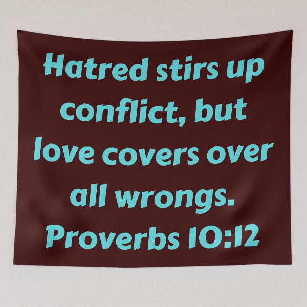 Item preview, Bible Verse Proverbs 10:12 designed and sold by Prayingwarrior.