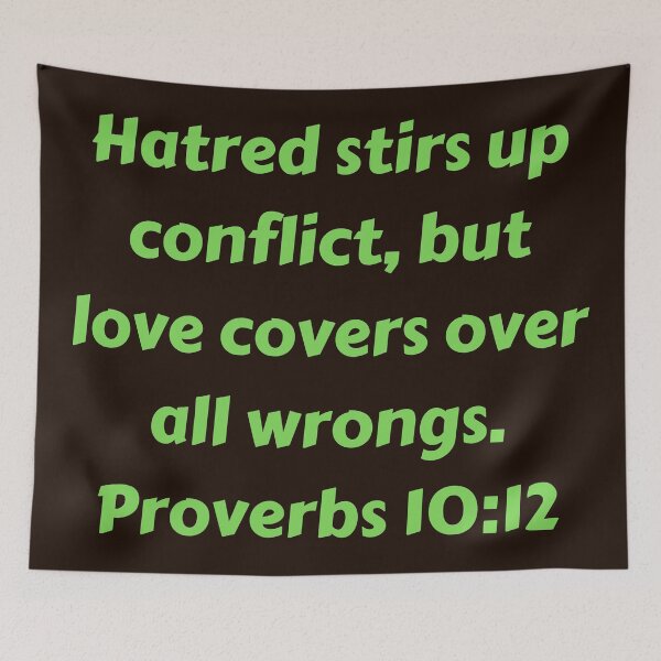 Item preview, Bible Verse Proverbs 10:12 designed and sold by Prayingwarrior.