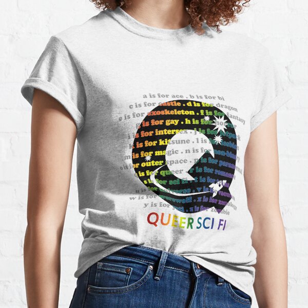 Queer Sci Fi - A is For Ace - Transparent Classic T-Shirt