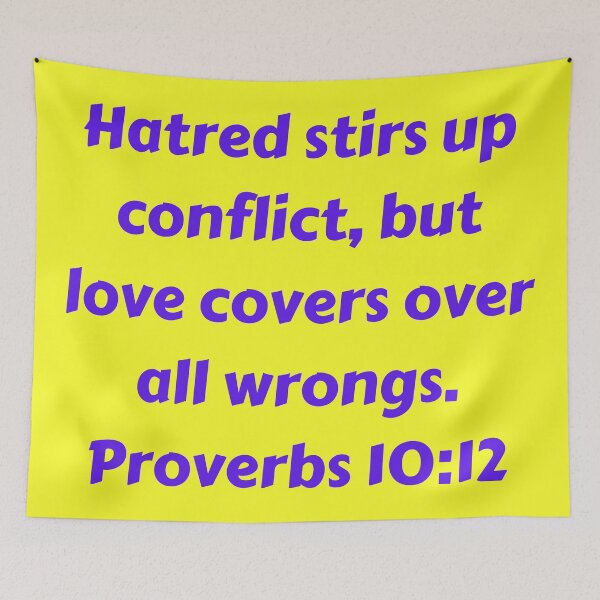 Item preview, Bible Verse Proverbs 10:12 designed and sold by Prayingwarrior.