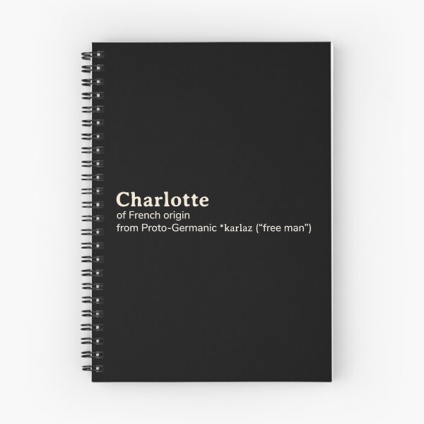 Item preview, Charlotte name etymology designed and sold by YourNameStory.