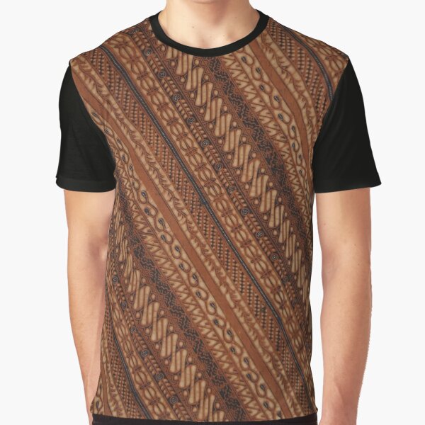 Batik-patterned T-shirt - Brown - Men