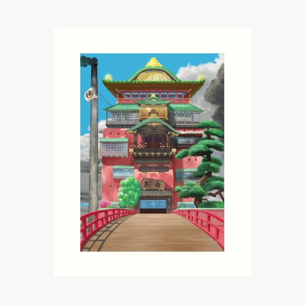 Spirited Away Poster, Hayao Miyazaki, Studio Ghibli Poster, Minimalist  Anime Poster, Spirited Away wall Art Print, Anime Poster