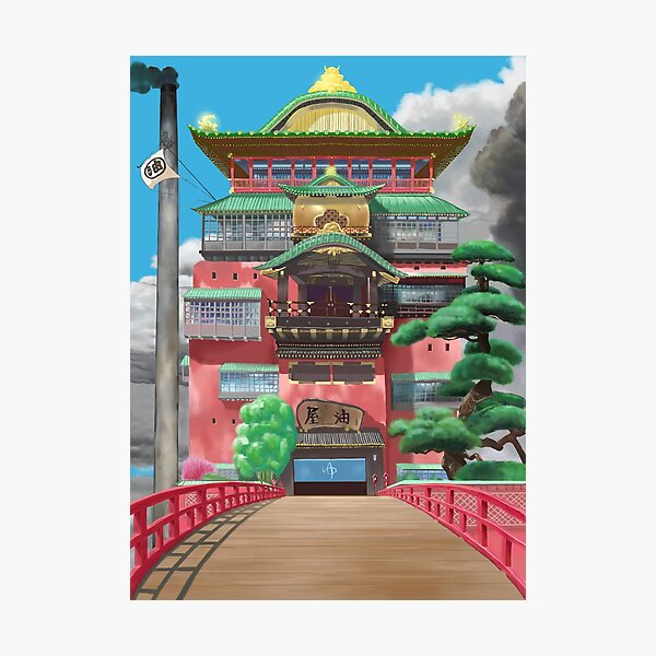 Bathhouse Spirited Away Digital Art Photographic Print