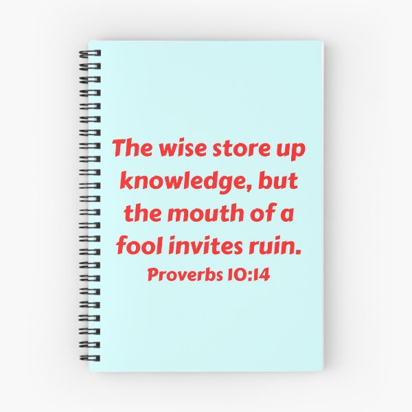 Item preview, Bible Verse Proverbs 10:14 designed and sold by Prayingwarrior.