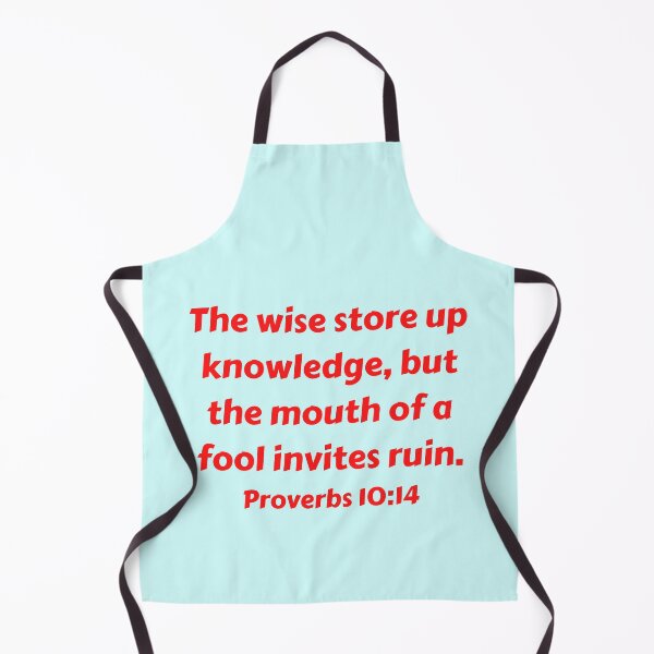 Item preview, Bible Verse Proverbs 10:14 designed and sold by Prayingwarrior.