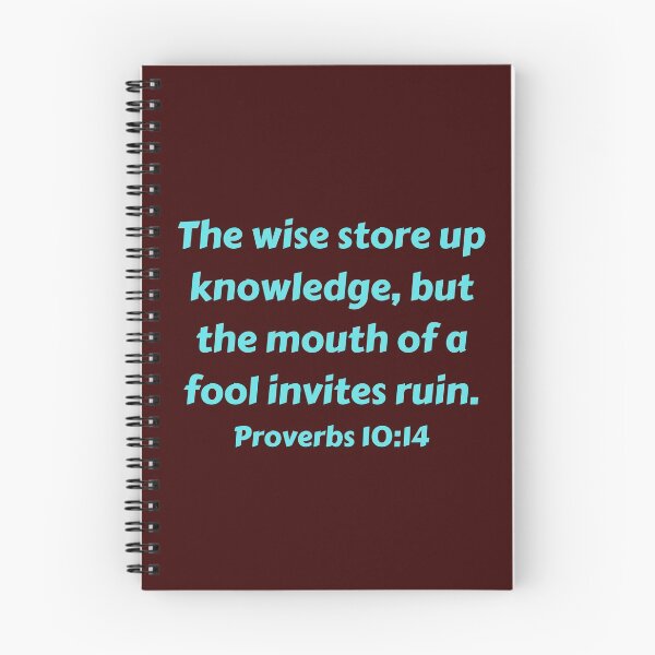 Item preview, Bible Verse Proverbs 10:14 designed and sold by Prayingwarrior.