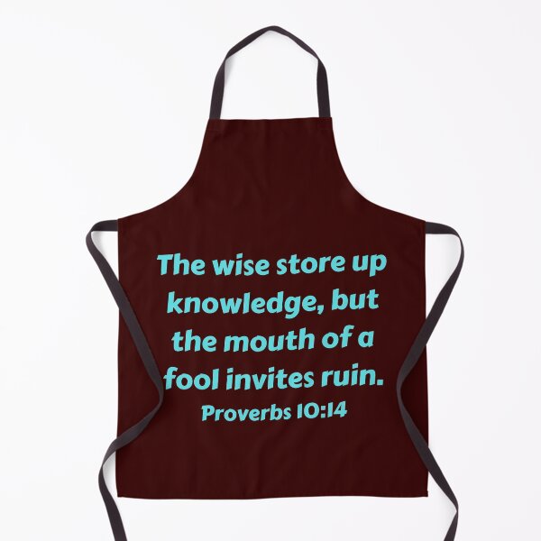 Item preview, Bible Verse Proverbs 10:14 designed and sold by Prayingwarrior.