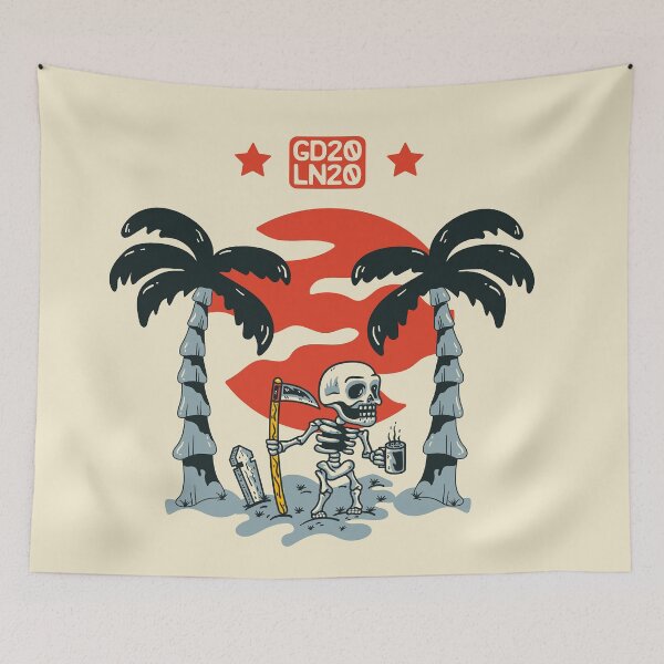 Item preview, Skeleton Beach Paradise with Stick designed and sold by Peekonet.