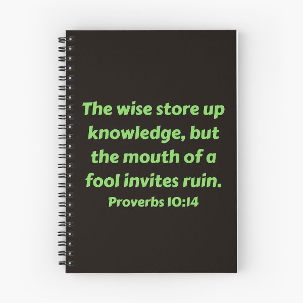 Item preview, Bible Verse Proverbs 10:14 designed and sold by Prayingwarrior.