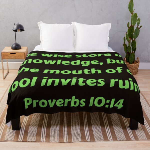 Item preview, Bible Verse Proverbs 10:14 designed and sold by Prayingwarrior.