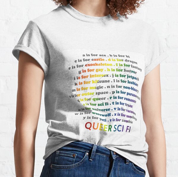 Queer Sci Fi - A is For Ace - White Classic T-Shirt