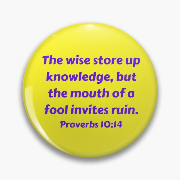 Item preview, Bible Verse Proverbs 10:14 designed and sold by Prayingwarrior.