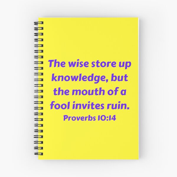 Item preview, Bible Verse Proverbs 10:14 designed and sold by Prayingwarrior.