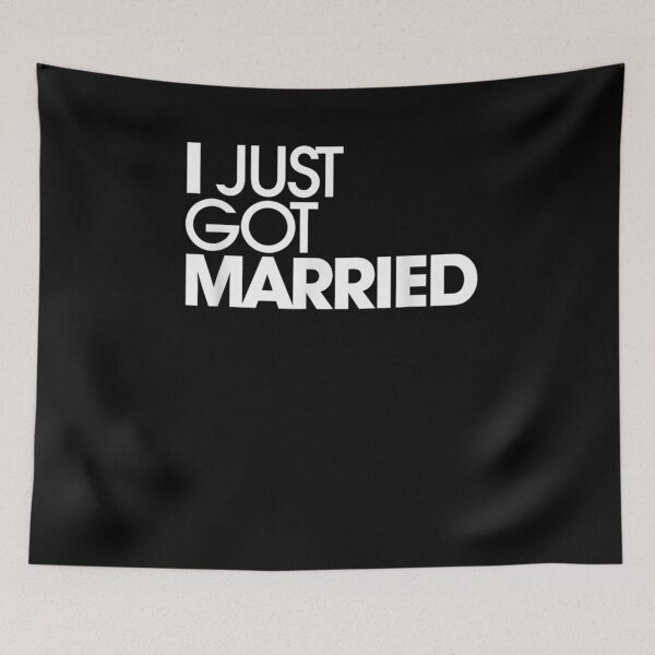 Item preview, I Just Got Married His Hers Newly Married Couple Happy  designed and sold by zpruby.