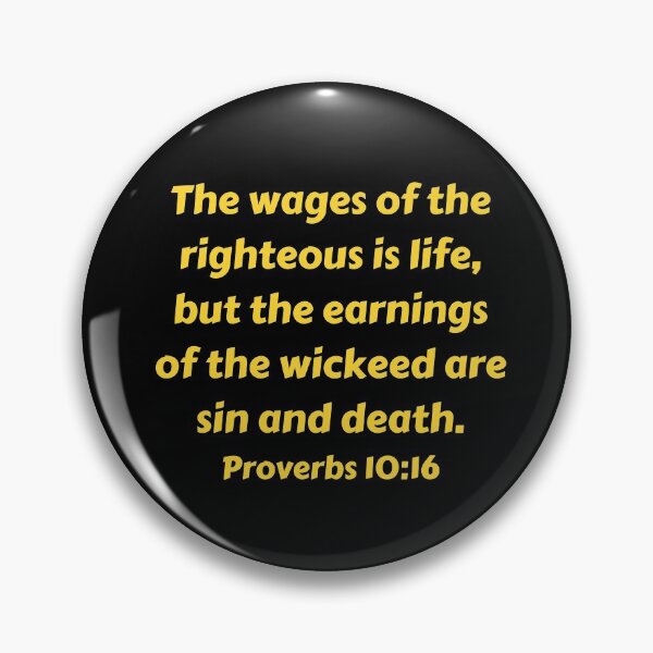 Item preview, Bible Verse Proverbs 10:16 designed and sold by Prayingwarrior.