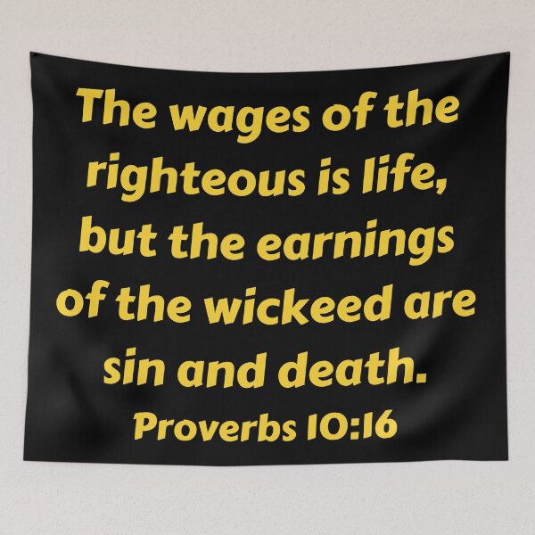 Item preview, Bible Verse Proverbs 10:16 designed and sold by Prayingwarrior.