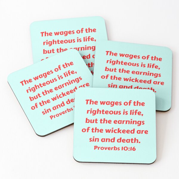 Artikelvorschau, Bible Verse Proverbs 10:16 entworfen und verkauft von Prayingwarrior.